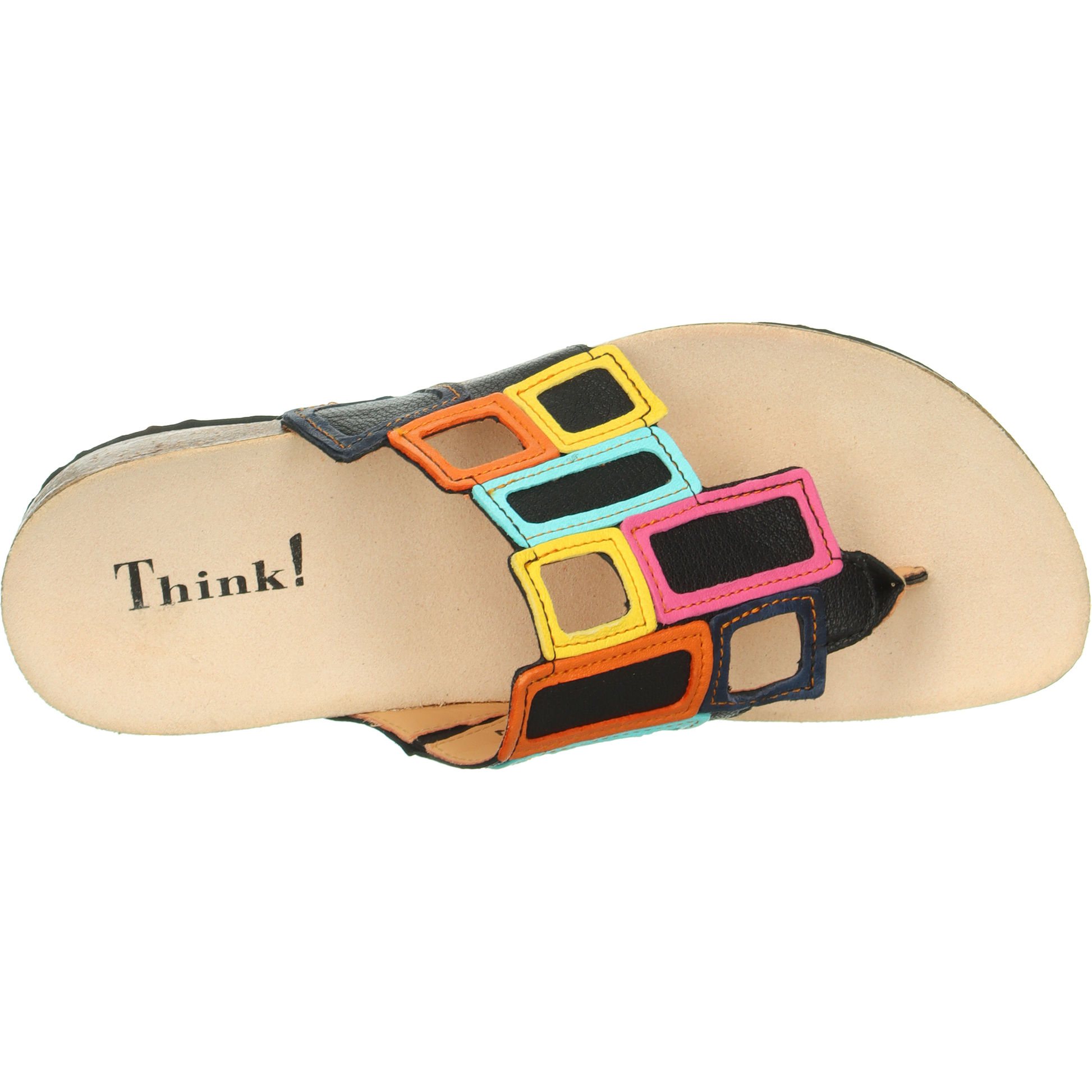 Think Shoes USA JULIA Sandals - Black Kombi 001136-0000BK